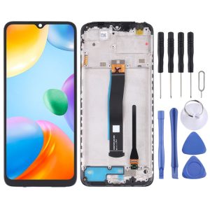 Original LCD Screen and Digitizer Full Assembly with Frame for Xiaomi Redmi 10C / Redmi 10 India / Poco C40