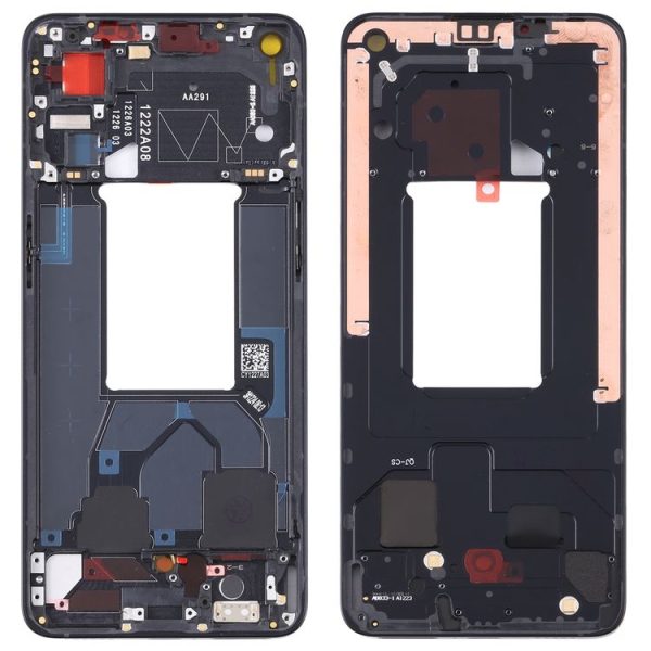 OPPO Reno7 5G China PFJM10 Original Front Housing LCD Frame Bezel Plate (Black)
