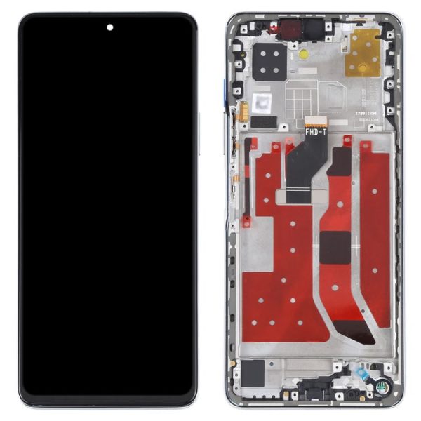 Original LCD Screen and Digitizer Full Assembly with Frame for Huawei Nova 9 SE (Silver) - Image 2