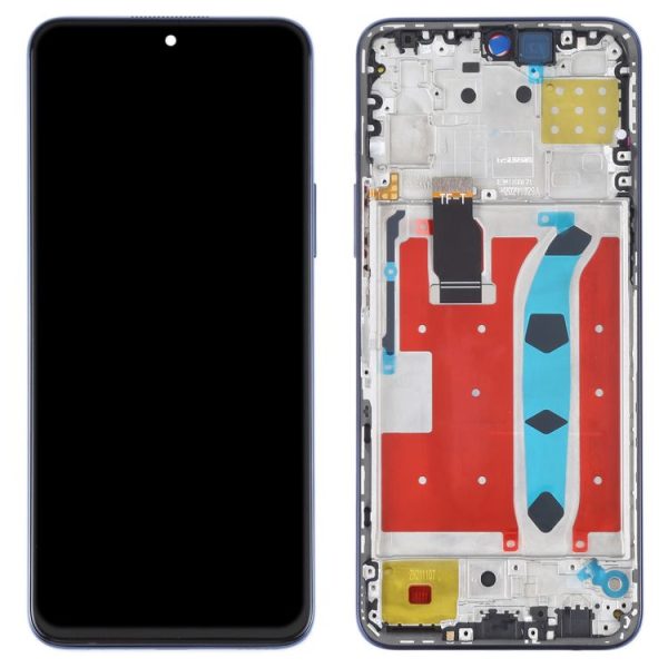 Original LCD Screen for Honor X8 Digitizer Full Assembly with Frame (Blue) - Image 2