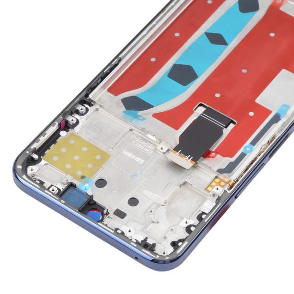 Original LCD Screen for Honor X8 Digitizer Full Assembly with Frame (Blue) - Image 4