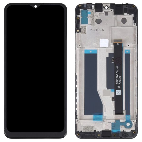OEM LCD Screen For ZTE Blade A71 A7030 2021 Digitizer Full Assembly with Frame (Black) - Image 2