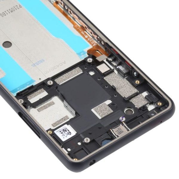 Original LCD Screen For Sony Xperia 10 III SO-52B Digitizer Full Assembly with Frame (Black) - Image 4