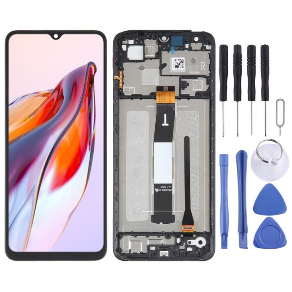 AMOLED Original LCD Screen For Xiaomi Redmi 12C Digitizer Full Assembly with Frame