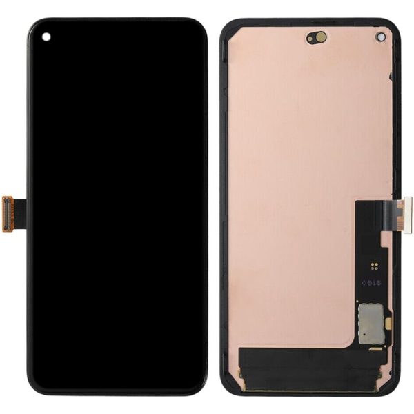 OLED LCD Screen For Google Pixel 5 5G Digitizer Full Assembly with Frame (Black) - Image 2