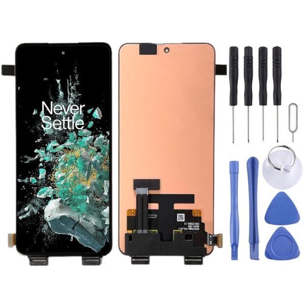 Fluid AMOLED LCD Screen For OnePlus 10T CPH2415 CPH2413 CPH2417 with Digitizer Full Assembly (Black)