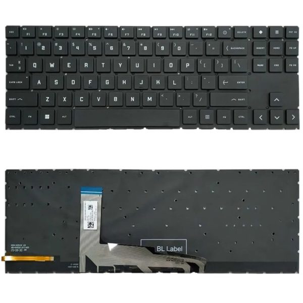 HP Omen 15-EK 15-EK0019NR 15-EN 15-EN0013DX TPN-Q236 Laptop Keyboard (White)