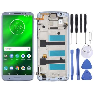Original LCD Screen For Motorola Moto G6 Plus Digitizer Full Assembly With Frame (Blue)