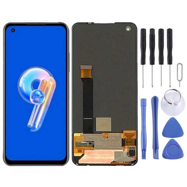 Super AMOLED LCD Screen For Asus Zenfone 9 AI2202-1A006EU AI2202 With Digitizer Full Assembly (Black)