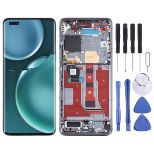 Original LCD Screen For Honor Magic4 Pro Digitizer Full Assembly with Frame (Black)