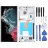 Samsung Galaxy S22 Ultra 5G SM-S908B EU Edition 6.78 inch OLED LCD Screen Digitizer Full Assembly with Frame (Silver)