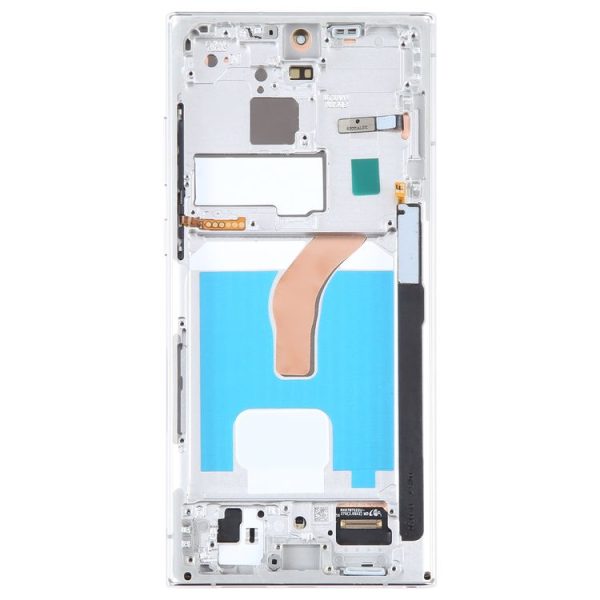 Samsung Galaxy S22 Ultra 5G SM-S908B EU Edition 6.78 inch OLED LCD Screen Digitizer Full Assembly with Frame (Silver) - Image 4