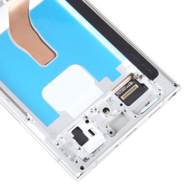 Samsung Galaxy S22 Ultra 5G SM-S908B EU Edition 6.78 inch OLED LCD Screen Digitizer Full Assembly with Frame (Silver) - Image 6
