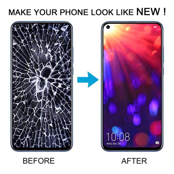 Honor View 20 Original LCD Screen Digitizer Full Assembly with Frame (Blue) - Image 6