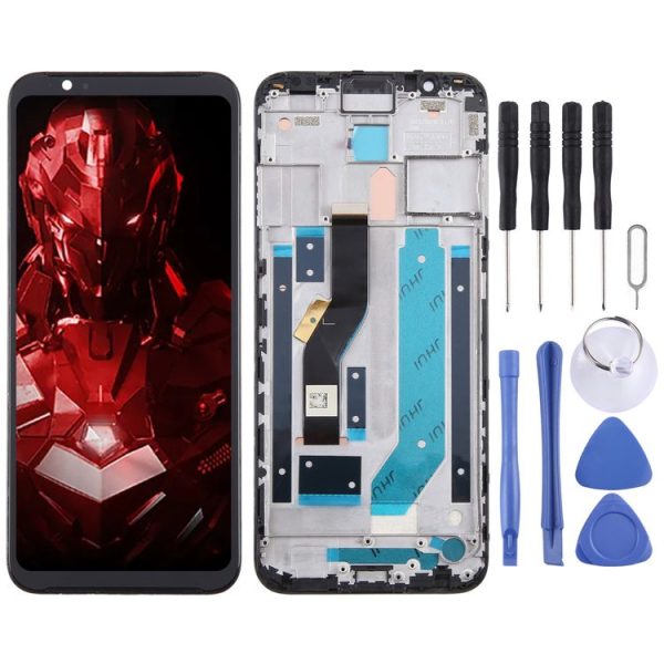 ZTE Nubia Red Magic 3s LCD Screen Digitizer Full Assembly with Frame (Black)