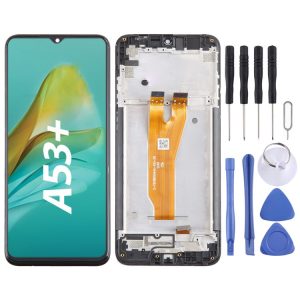 ZTE Blade A53+ LCD Screen Digitizer Full Assembly with Frame (Black)