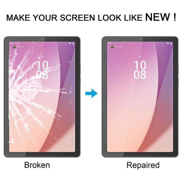 Lenovo Tab M9 TB-310FU TB-310XU TB310XC TB310FU Front Screen Outer Glass Lens (Black) - Image 6