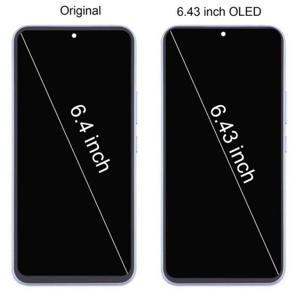 Samsung Galaxy A54 5G SM-A546 6.43 inch OLED LCD Screen Digitizer Full Assembly with Frame (White) - Image 2