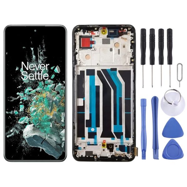 OnePlus 10T CPH2415 CPH2413 CPH2417 AMOLED Original LCD Screen Digitizer Full Assembly with Frame