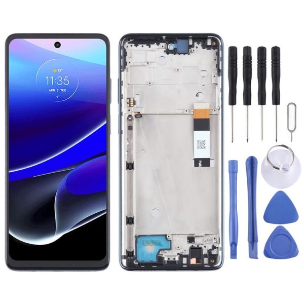 Motorola Moto G Stylus 5G 2022 OEM LCD Screen Digitizer Full Assembly with Frame (Blue)