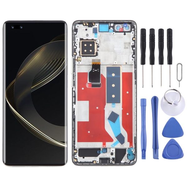 Huawei Nova 11 Pro Original LCD Screen Digitizer Full Assembly with Frame (Gold)