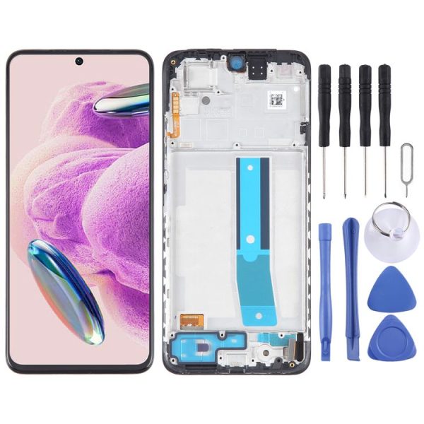 Xiaomi Redmi Note 12S OLED Material LCD Screen Digitizer Full Assembly with Frame