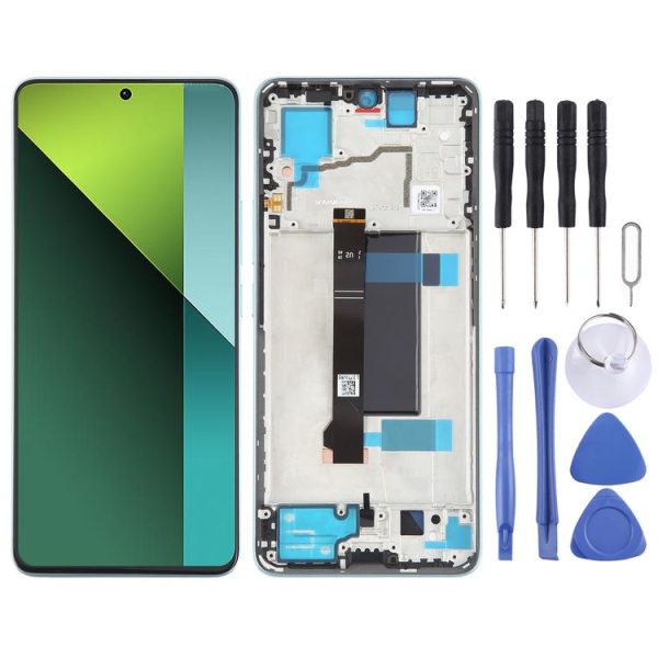 Xiaomi Poco X6 Original AMOLED Material LCD Screen Digitizer Full Assembly with Frame (Blue)