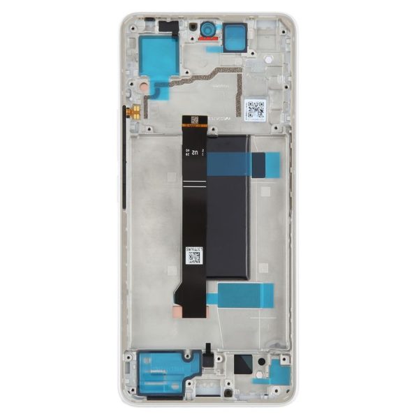 Xiaomi Redmi Note 13 Pro 5G Original AMOLED Material LCD Screen Digitizer Full Assembly with Frame (White) - Image 3