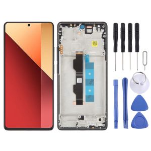 Xiaomi Redmi Note 13 Pro 4G Original AMOLED Material LCD Screen Digitizer Full Assembly with Frame (Black)
