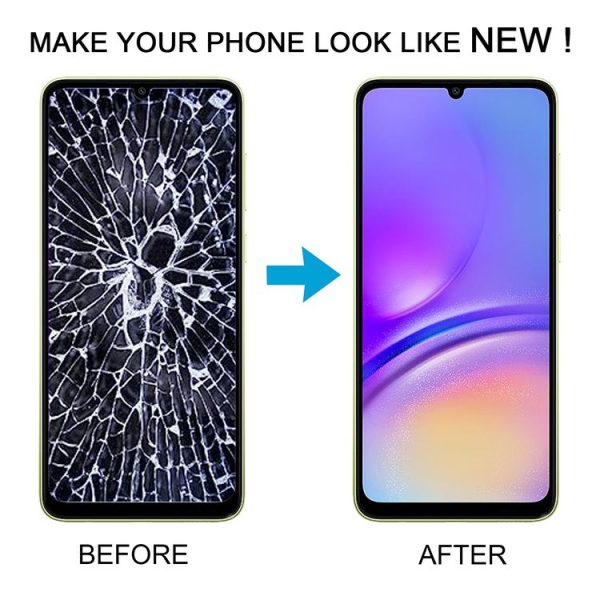 Samsung Galaxy A05 SM-A055F Original LCD Screen Digitizer Full Assembly with Frame (Black) - Image 6