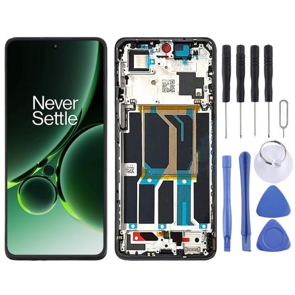 OnePlus Nord 3 CPH2491 CPH2493 AMOLED Original LCD Screen Digitizer Full Assembly with Frame (Black)