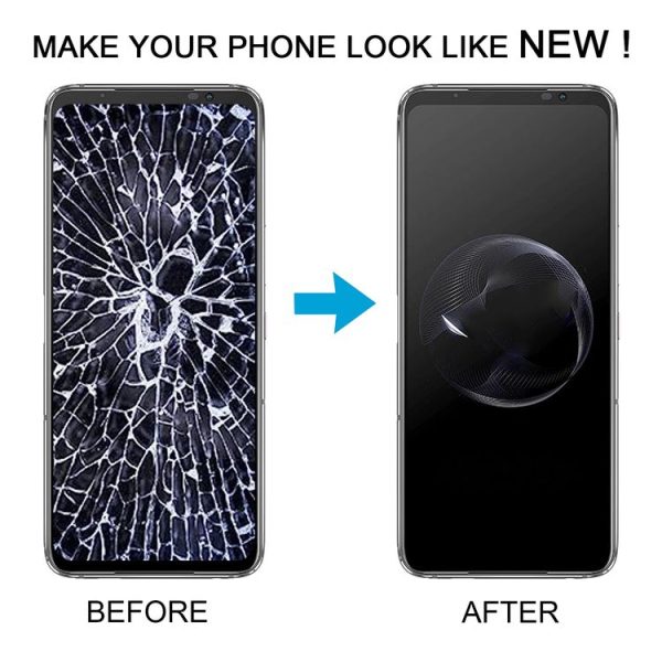 Asus ROG Phone 7 / 7 Ultimate AMOLED Original LCD Screen Digitizer Full Assembly with Frame (Black) - Image 6
