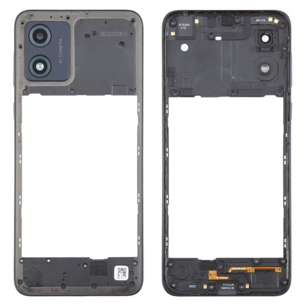 Motorola Moto E13 Original Middle Frame Bezel Plate (Black)