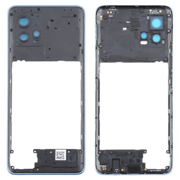 Motorola Moto G72 Original Middle Frame Bezel Plate (Blue)