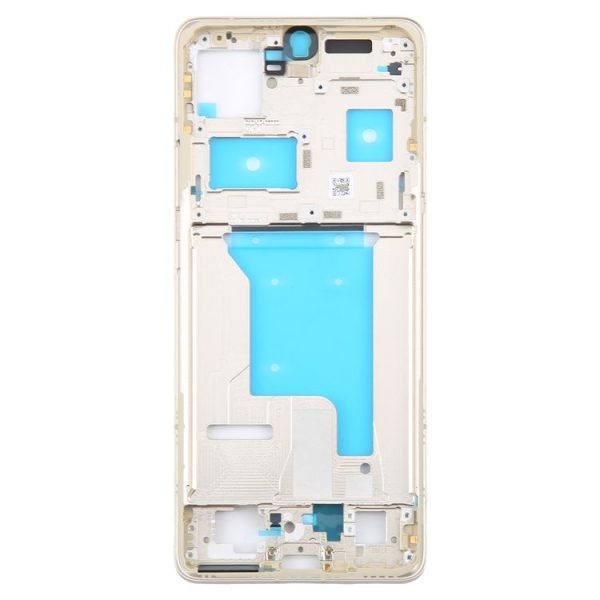 Motorola Moto X50 Ultra Original Front Housing LCD Frame Bezel Plate (Gold) - Image 2