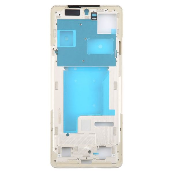 Motorola Moto X50 Ultra Original Front Housing LCD Frame Bezel Plate (Gold) - Image 3