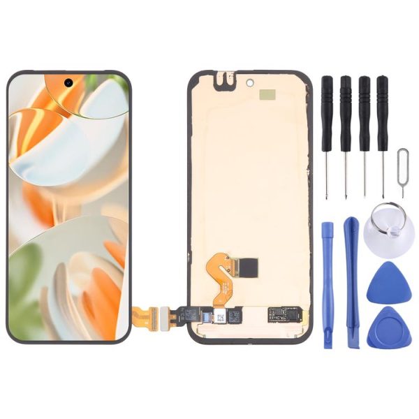Google Pixel 9 Pro GR83Y GEC77 Original OLED Material LCD Screen Digitizer Full Assembly with Frame