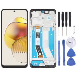 Motorola Moto G73 OEM LCD Screen Digitizer Full Assembly With Frame
