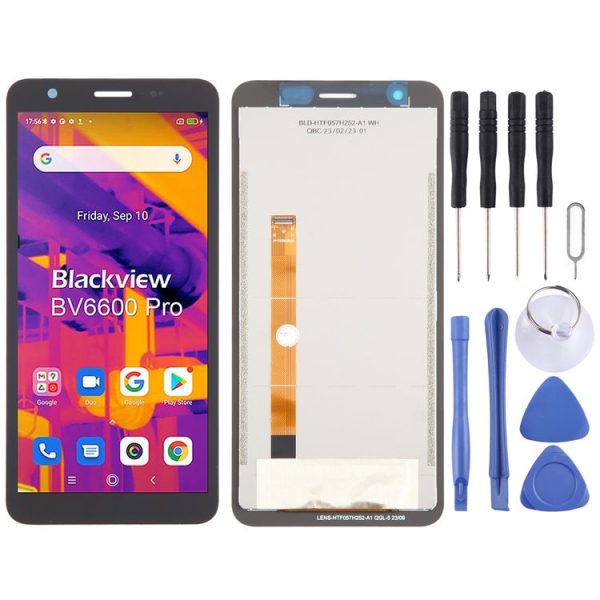 Original LCD Screen for Blackview BV6600 Pro with Digitizer Full Assembly (Black)