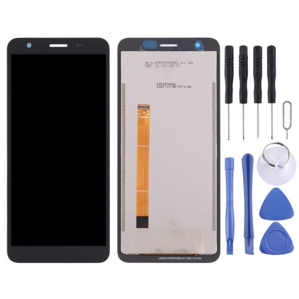 LCD Screen and Digitizer Full Assembly for Blackview BV6600E (Black) - Image 2