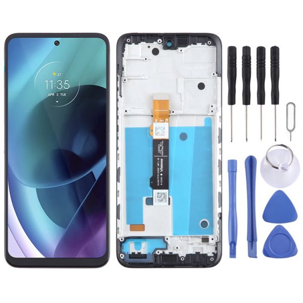Motorola Moto G71 5G Original LCD Screen Digitizer Full Assembly with Frame