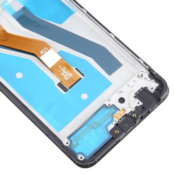 T-Mobile REVVL V+ 5G LCD Screen Digitizer Full Assembly with Frame (Black) - Image 4