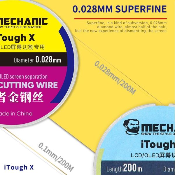 MECHANIC iTough X 200M 0.03MM LCD OLED Screen Cutting Wire - Image 7