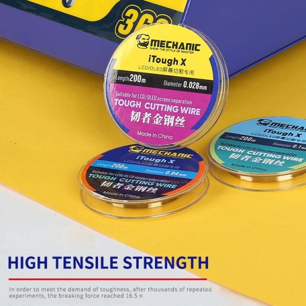 MECHANIC iTough X 200M 0.06MM LCD OLED Screen Cutting Wire - Image 8