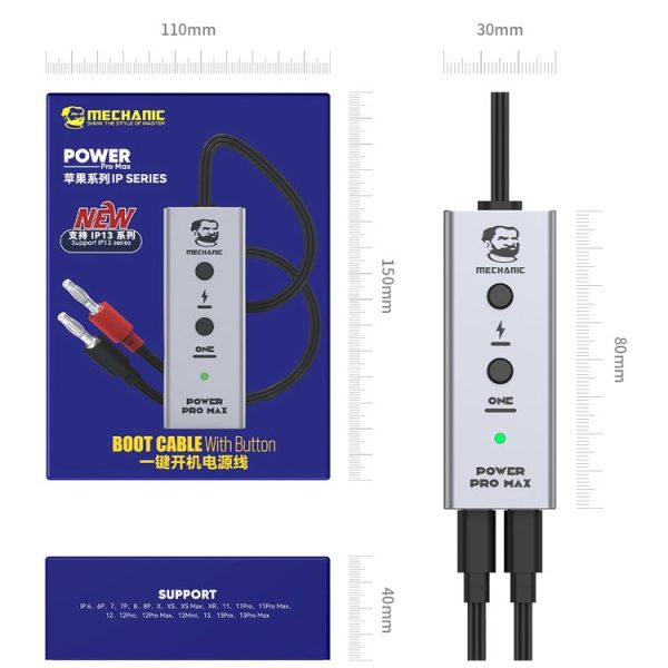 Mechanic Power Pro Max Phone Maintenance Power Boot Cable for iPhone 6 to 13 Pro Max - Image 10