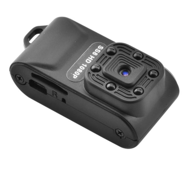 SS8 HD 1080P 30fps Ultra-Mini DV Pocket Digital Video Recorder Camera Camcorder, Support IR Night Vision (Black) - Image 2