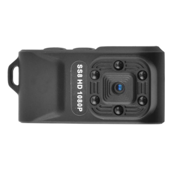 SS8 HD 1080P 30fps Ultra-Mini DV Pocket Digital Video Recorder Camera Camcorder, Support IR Night Vision (Black) - Image 4