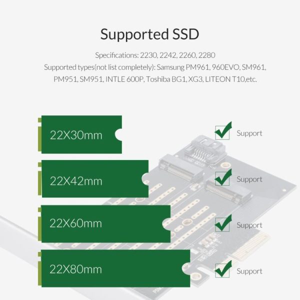 ORICO PDM2 M.2 NVME to PCI-E 3.0 X4 Expansion Card - Image 12