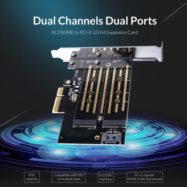 ORICO PDM2 M.2 NVME to PCI-E 3.0 X4 Expansion Card - Image 6