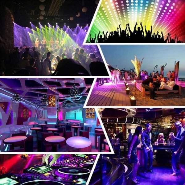 YouOKLight YK2278 3W Sound Activated Party DJ Lighting RBG Disco Ball Strobe Lamp Stage Par Light with 7 Modes, Without Remote Control - Image 17